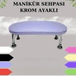Manikür sehpası krom ayak