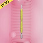 UNIQ 10 TYPE 2 Gummy Sarı Silikon Saplı Tırnak İtici (Dar Yuvarlak Uç ve Eğik Uç)